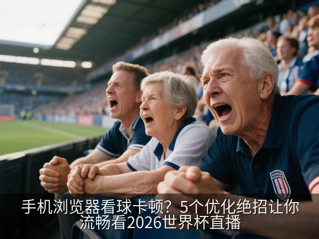 手机浏览器看球卡顿？5个优化绝招让你流畅看2026世界杯直播
